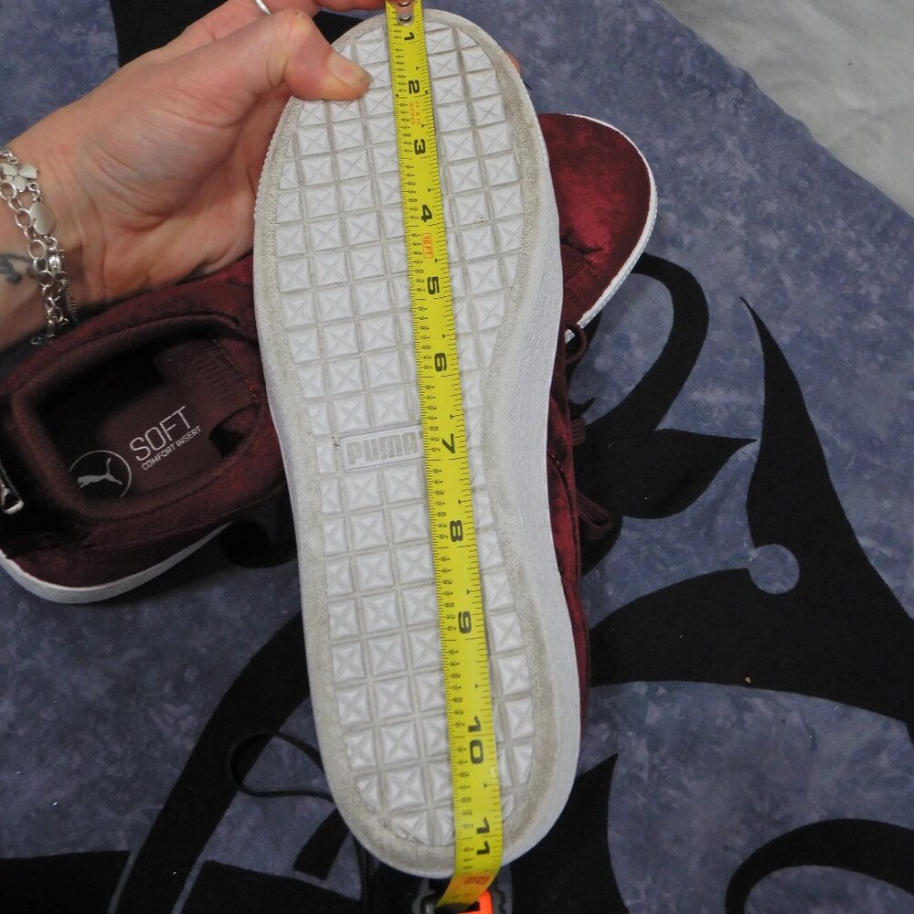 Red Velvet Puma Platform Sneakers - Picture 13 of 13